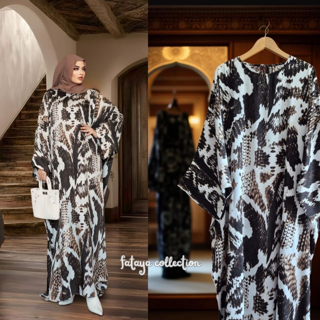 Fataya Collection UNA ALORA Abaya Farasha - Kain Silk