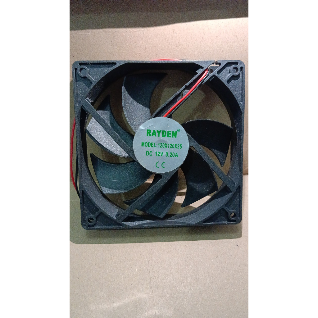 5881 fan kipas rayden 12x12 12cm 12 cm 12v 12volt 12 volt 0.20a dc