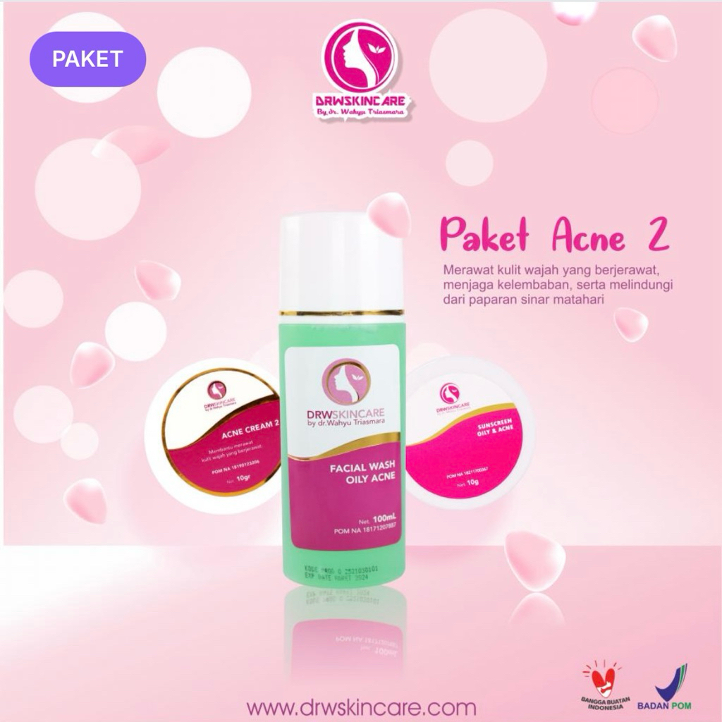 Paket Acne 1, Acne 2, Acne 3 DRW SKINCARE 100% ORIGINAL