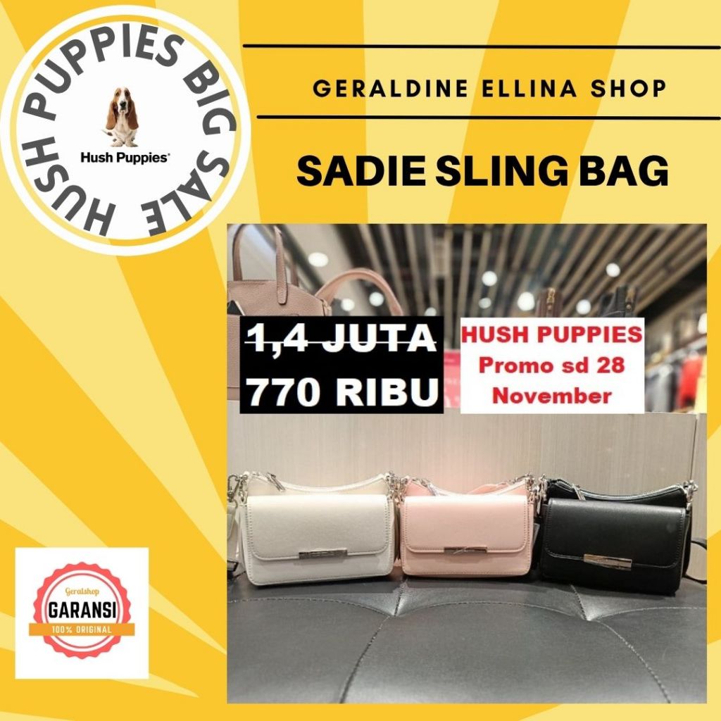 Tas Wanita Hush Puppies sale sling bag 100% original seri SADIE