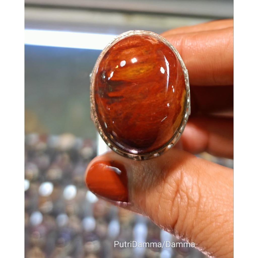 Cincin Fosil kelor (natural)