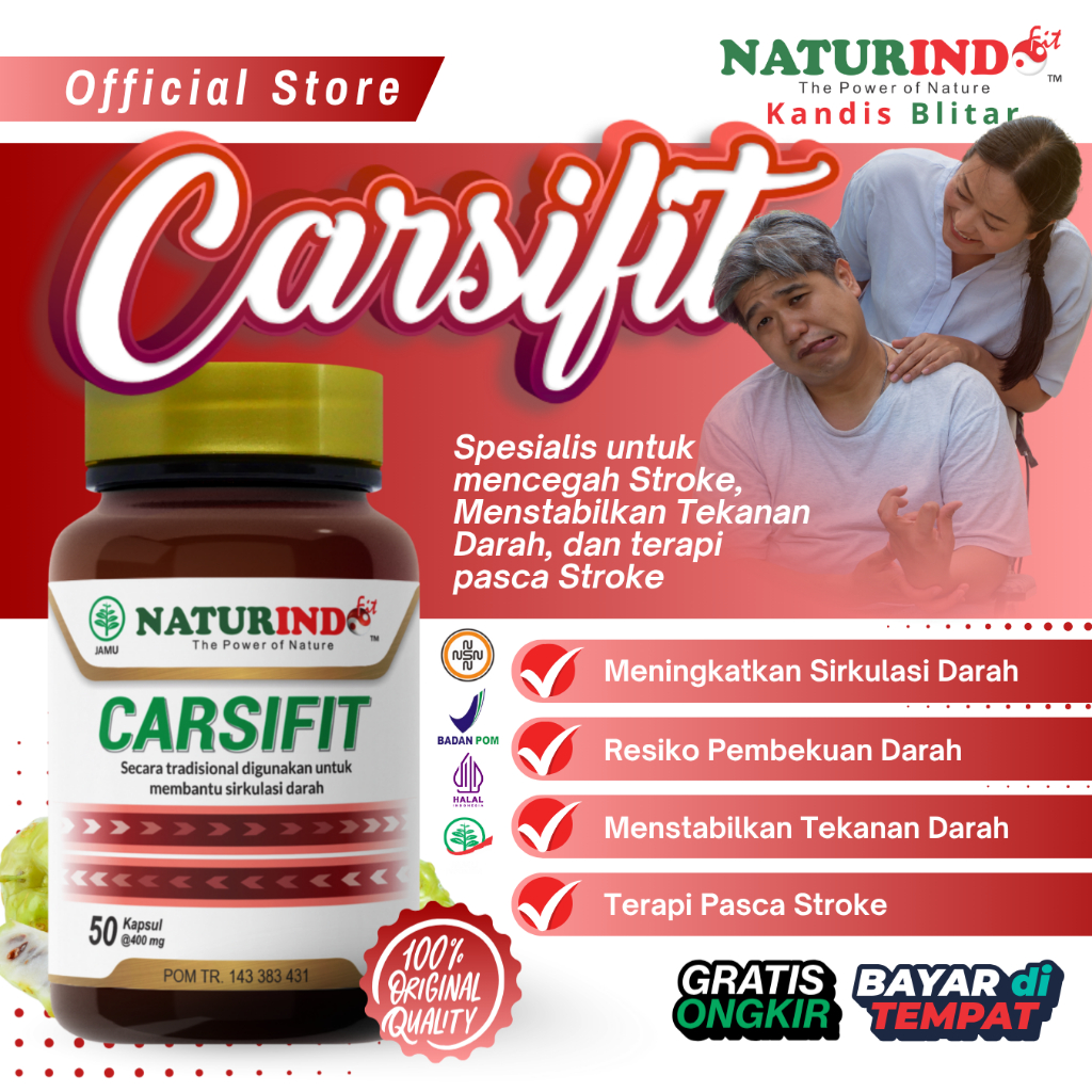 OBAT STROKE RINGAN BERAT LUMPUH KANAN KIRI TERAPI PASCA STROKE HERBAL CARSIFIT ORI NATURINDO