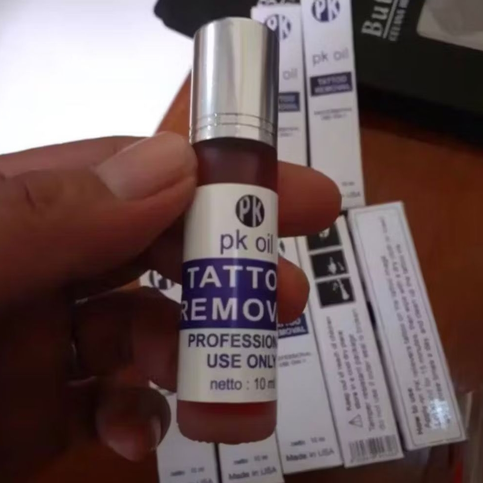 Pk Oil Obat Penghilang Penghapus Tatto Permanen & Sulam Alis Cepat Aman
