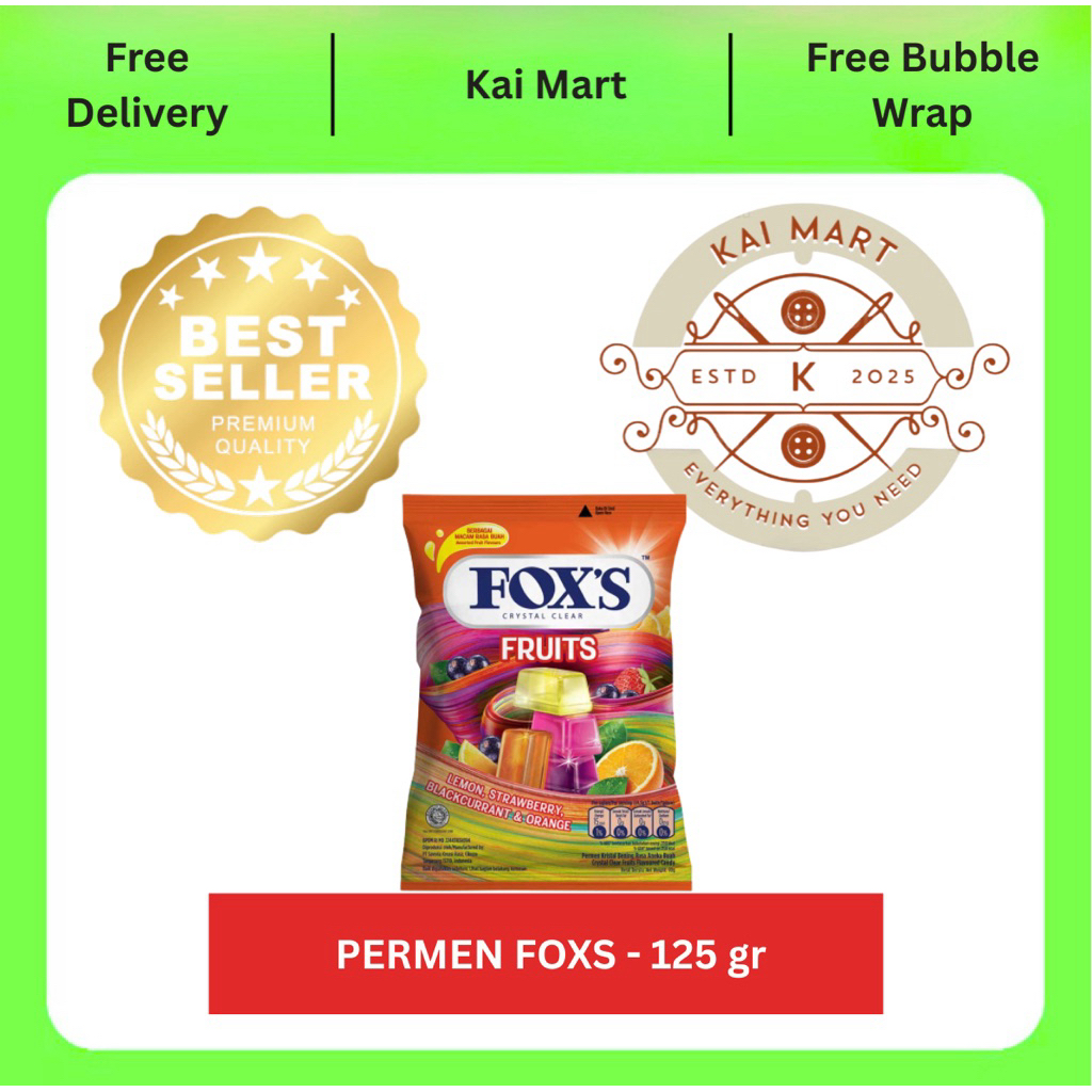 Permen Foxs - 125 gr