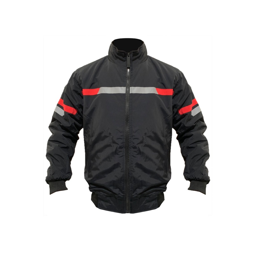 jaket motor pria tahan angin scotlight model leher panjang M L XL XXL