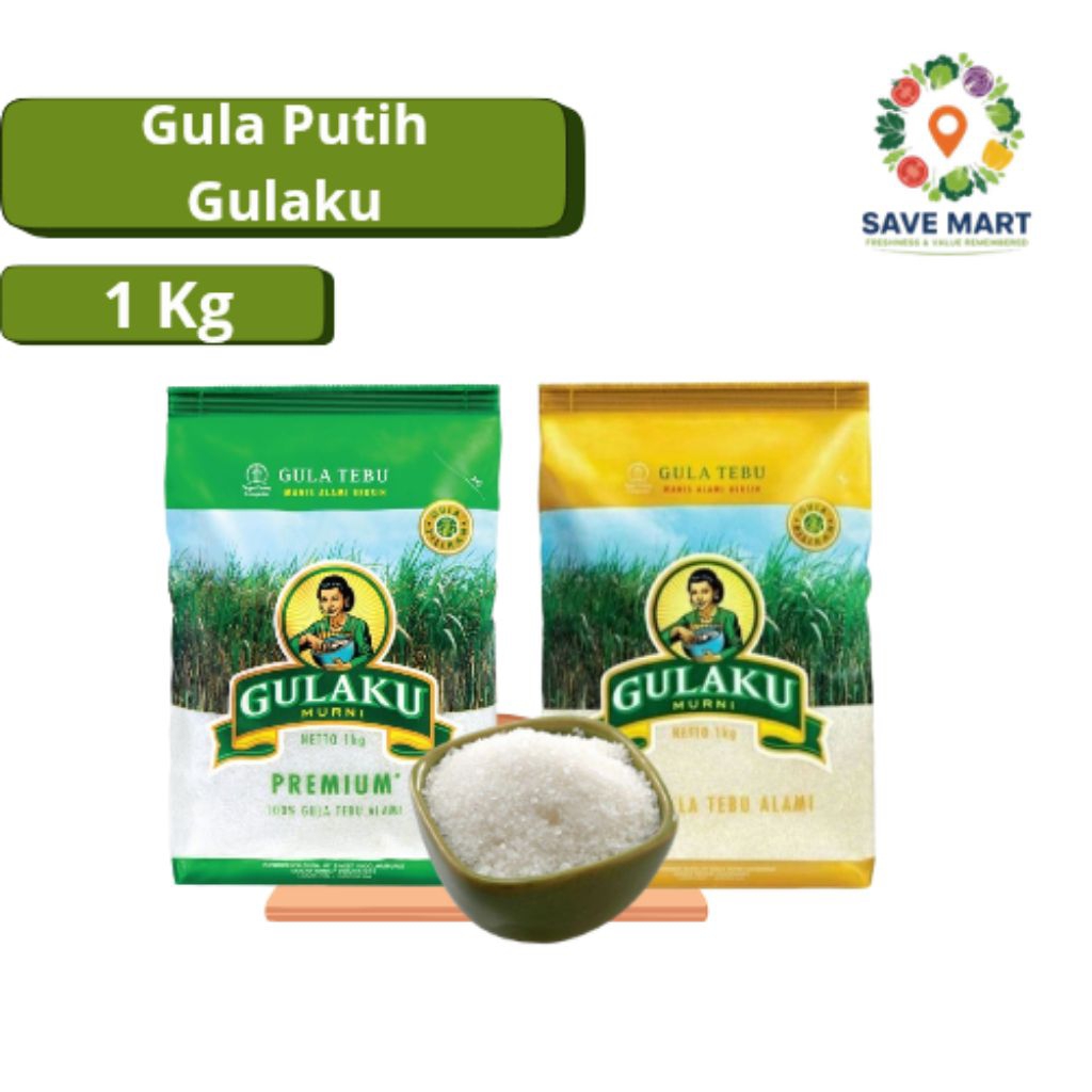 Gula Putih Premium Gulaku 1kg Tebu Indonesia berkualitas|Promo bandung