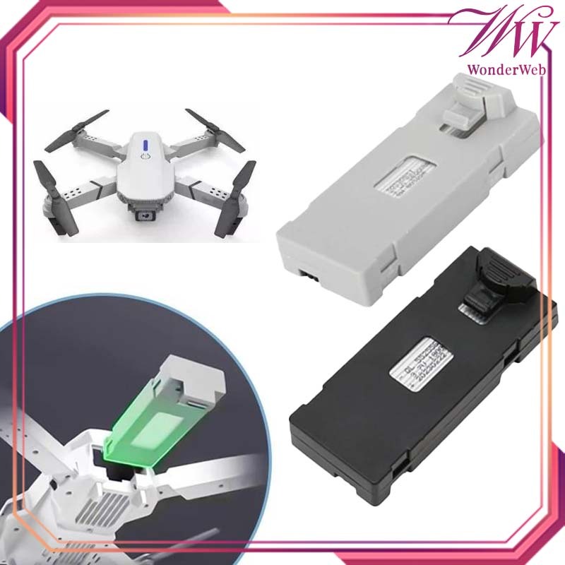 Battery Drone High-Capacity Baterai Drone 1800mah 3.7V Batre Drone E88/P1/E88pro/E99/E25 Jenis Li-Io