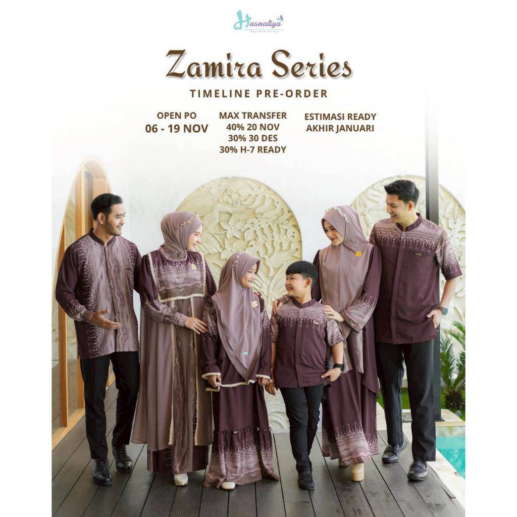 SARIMBIT ZAMIRA BY HASNALIYA PREE ORDER (27 - 09 Desember)
