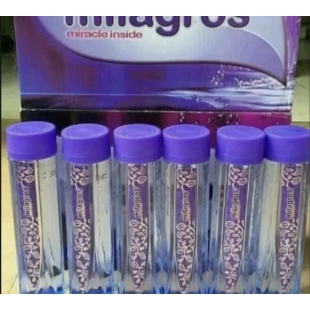 MILAGROS  Air mineral ALKALI alami original 1 botol Air minum kesehatan