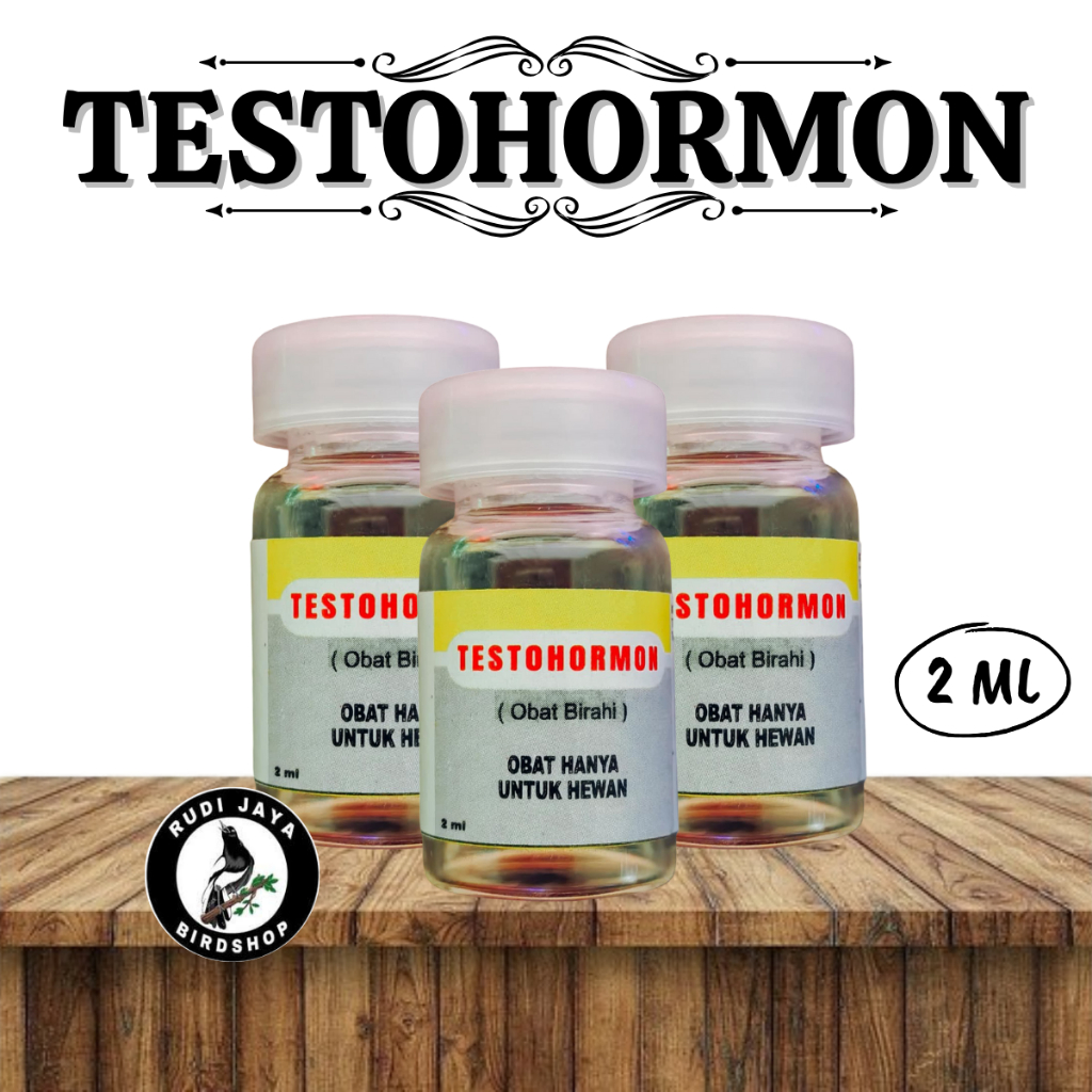 TESTOHORMON 2ML OBAT VITAMIN UNTUK TERNAK BREEDING BURUNG JANTAN DAN BETINA KELINCI KUCING SAPI