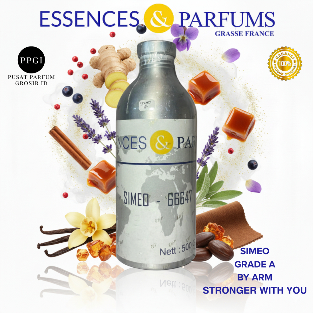 BIBIT PARFUM SIMEO INSPIRED BY STRONGE WITH U GRADE A - BY ESSENCES & PARFUMS 100% MURNI