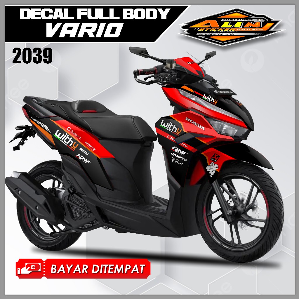 2039 Dekal full body Vario 125/150 New Decal Vario New 125 Full Body