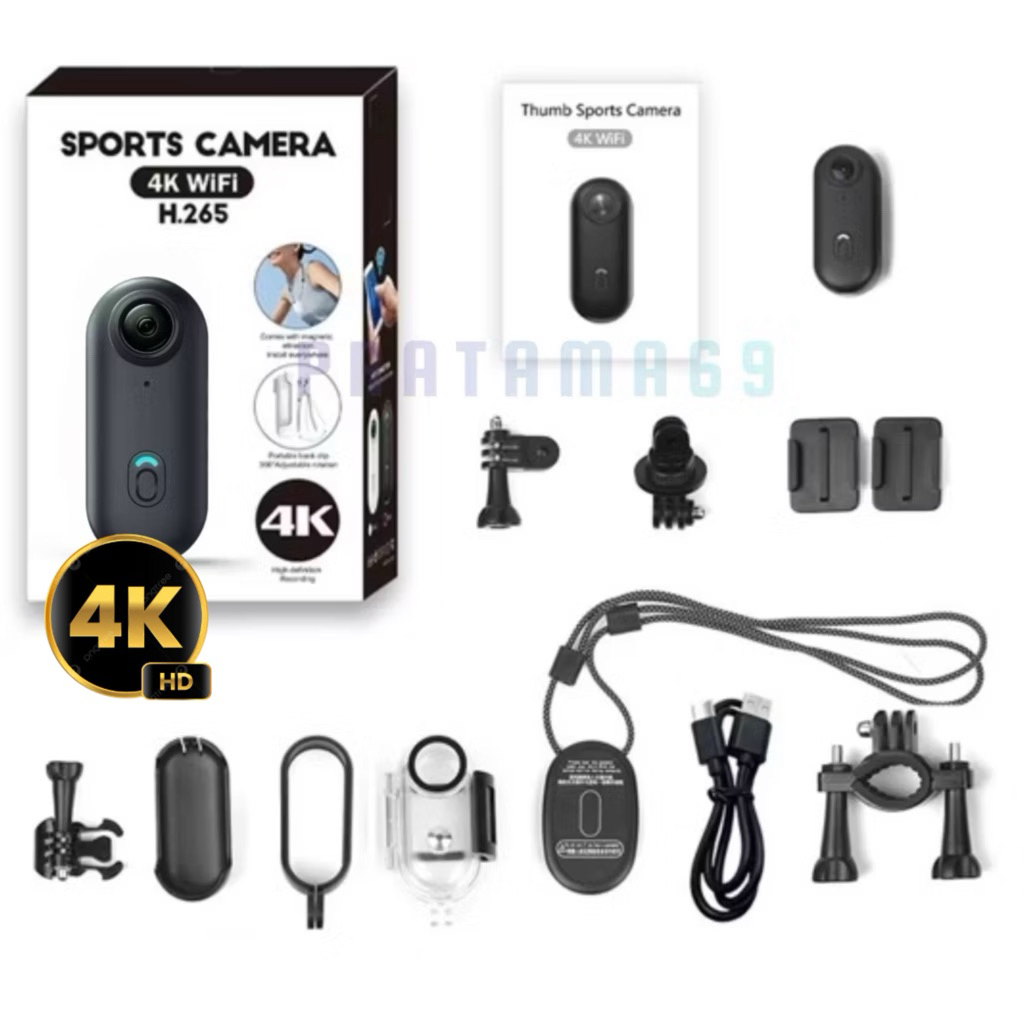 Kamera Mini 4K Action Camera Vlog Wifi