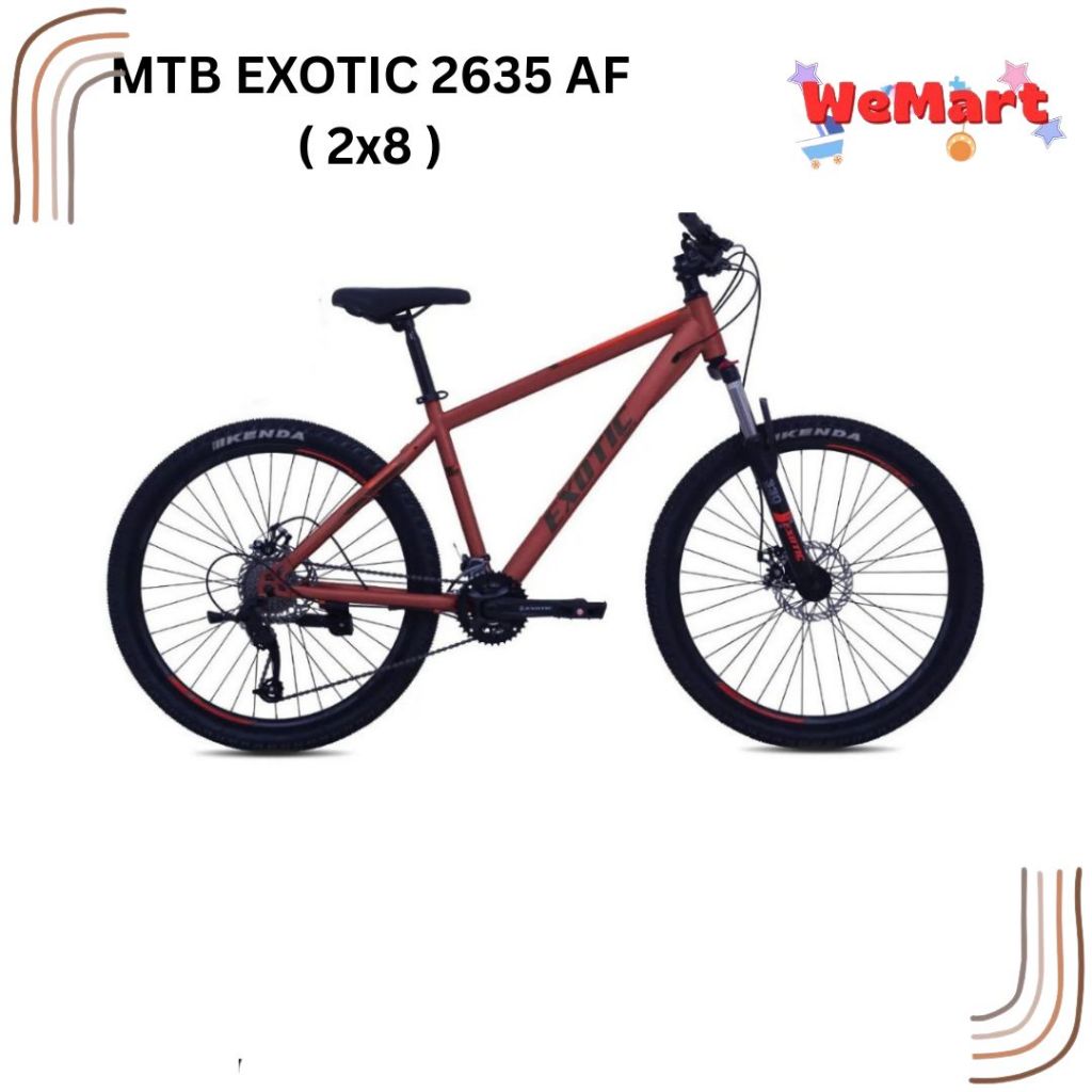 MTB 2635 AF EXOTIC BICYCLE // Sepeda Gunung Dewasa 24 Inch (2x8)