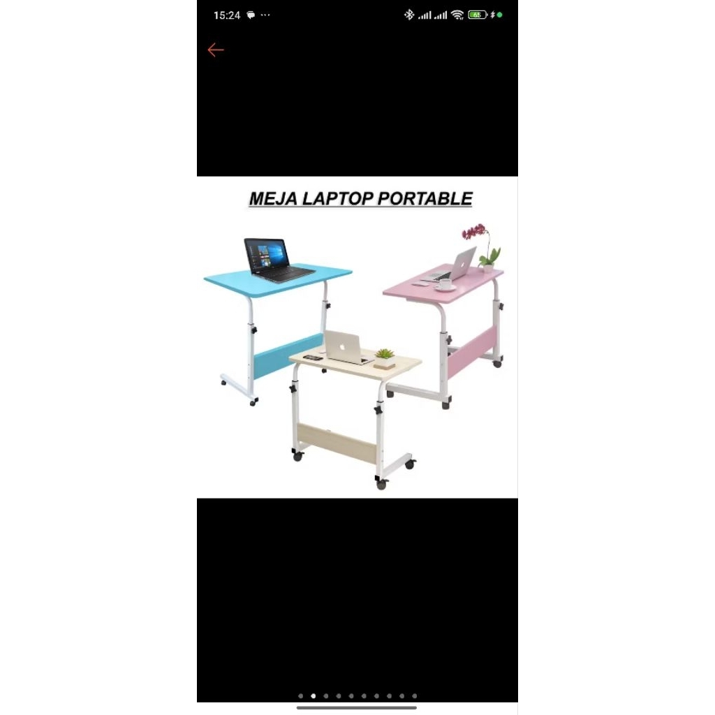 meja lipat portable bekas 4 tahun