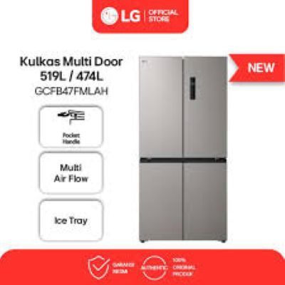 KULKAS/LG/4PINTU/519LITER/INVERTER/GC-FB47FMLAH