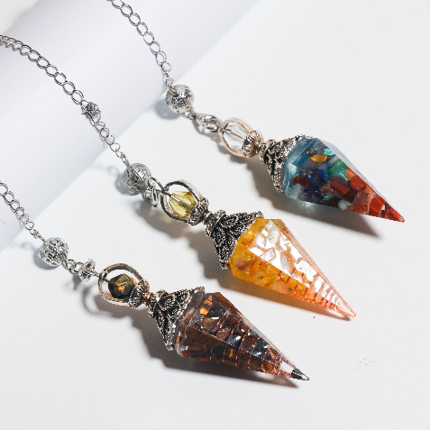 AURA WISH Kristal Pendulum Natural Stone Kualitas Tinggi Batu Alam Asli