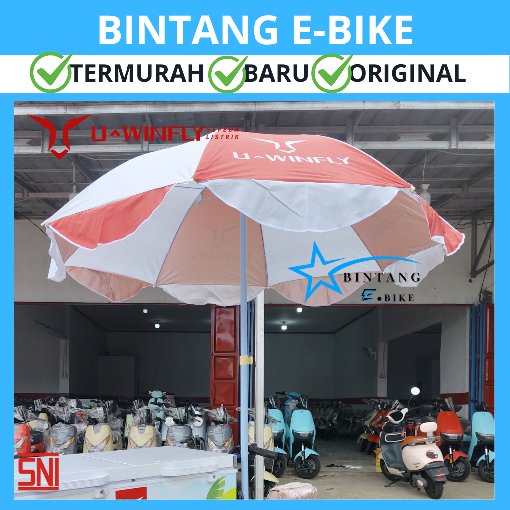 Jual Payung Uwinfly GB - Gerobak Sepeda Listrik 48V/20aH Motor 600Watt Gerobak Listrik Es Kopi Kelil