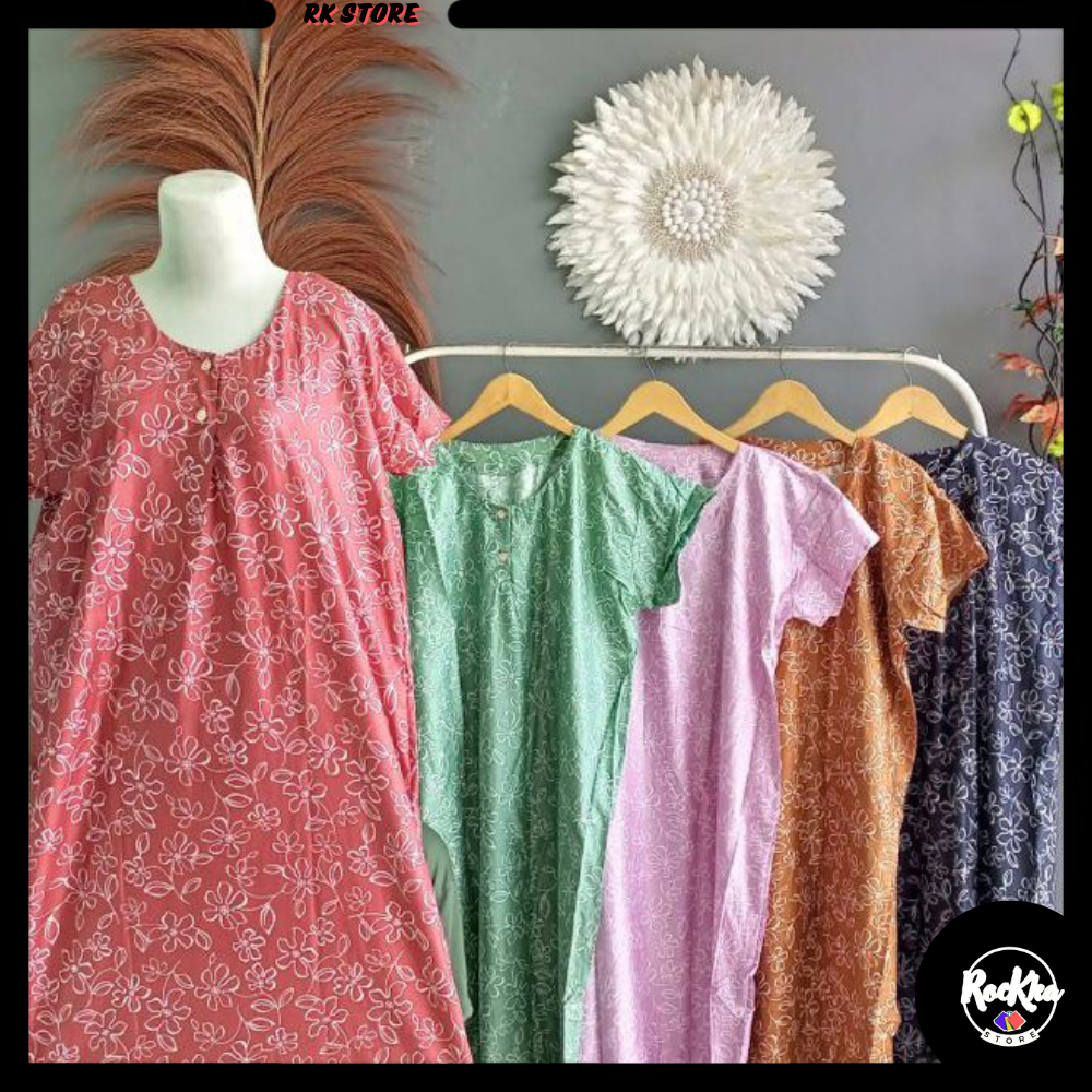 ROCKKA DASTER DRESS IB JUMBO/ DASTER HAMIL BUSUI BAHAN ADEM SEJUK / DASTER KEKINIAN / BAJU HAMIL ALL