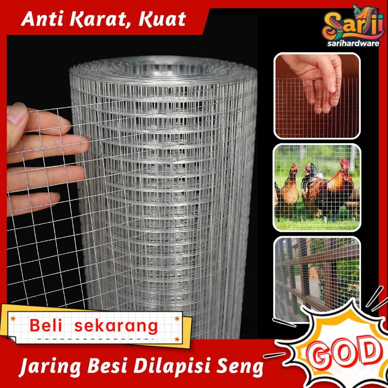 Kawat Loket Galvanis 0.9*10m - Kawat Kandang Hewan yang Kuat, Tahan Lama & Anti Karat | Ideal untuk 