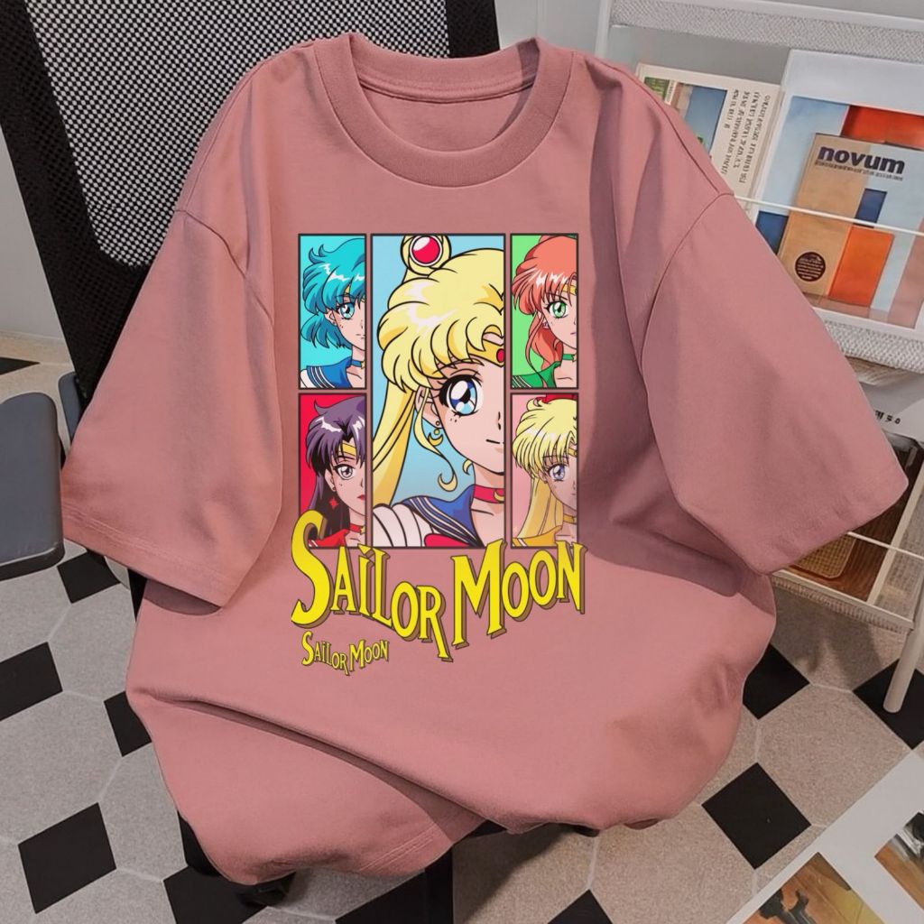 Chotta Oversized Tshirt Sailormoon Kaos Wanita OVersize Lucu 90s Millenials Cotton 100% Halus