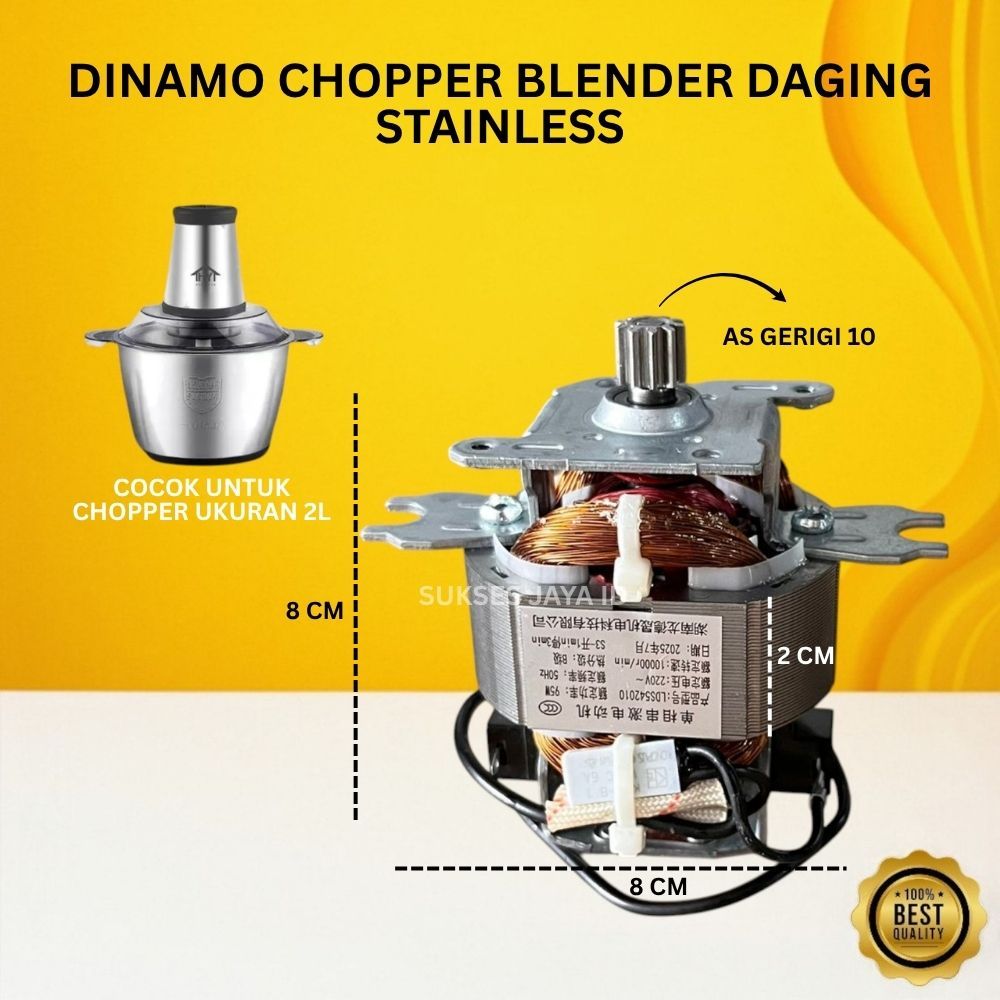 DINAMO BLENDER KAPSUL UNIVERSAL / MOTOR CHOPPER STAINLESS MITOCHIBA COSMOS DLL