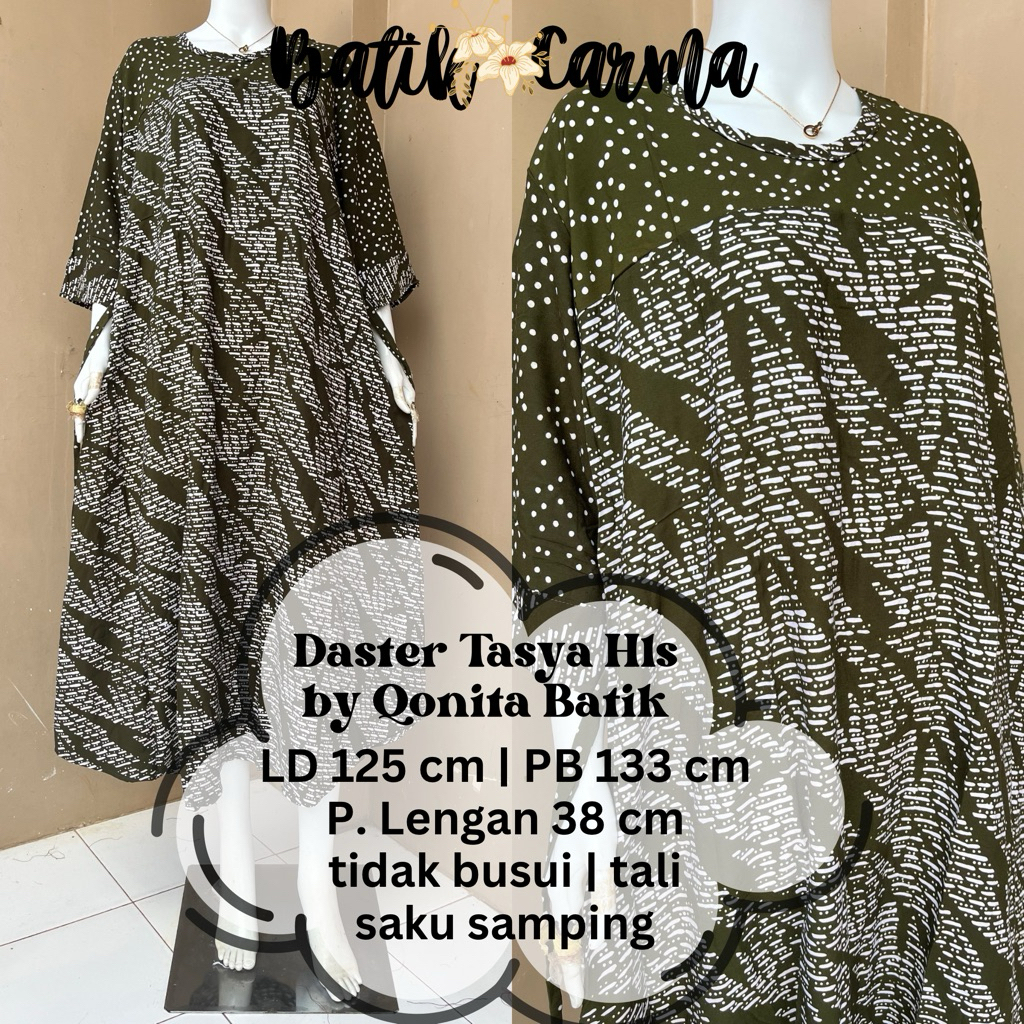 Dress Tasya Jumbo Hls by Qonita Batik Pekaongan