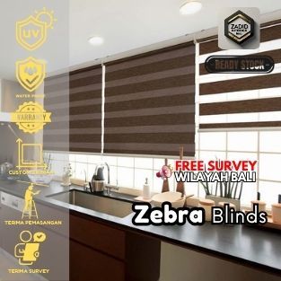 ZEBRA BLIND SHARP POINT ~ Krey Tirai Jendela Modern ~ Zebra Blind Dimout Custom ~ Gorden Zebra Moder