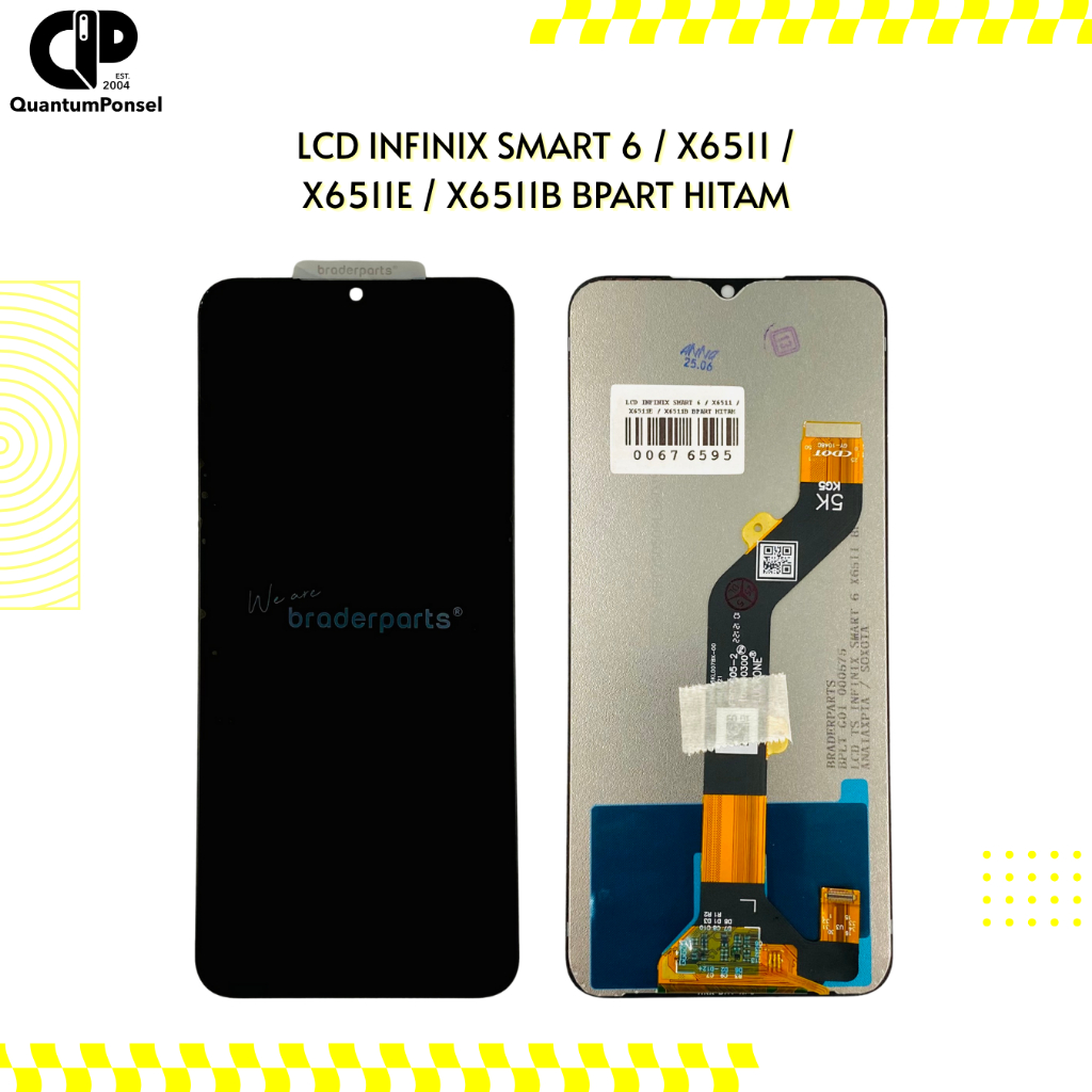 LCD INFINIX SMART 6 / X6511 / X6511E / X6511B HITAM