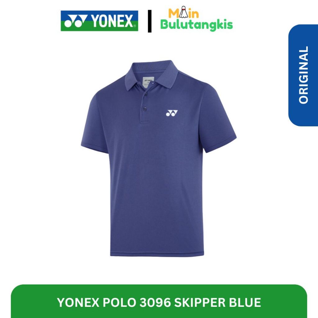 Jersey Polo Badminton Yonex 3096 Skipper Blue Original
