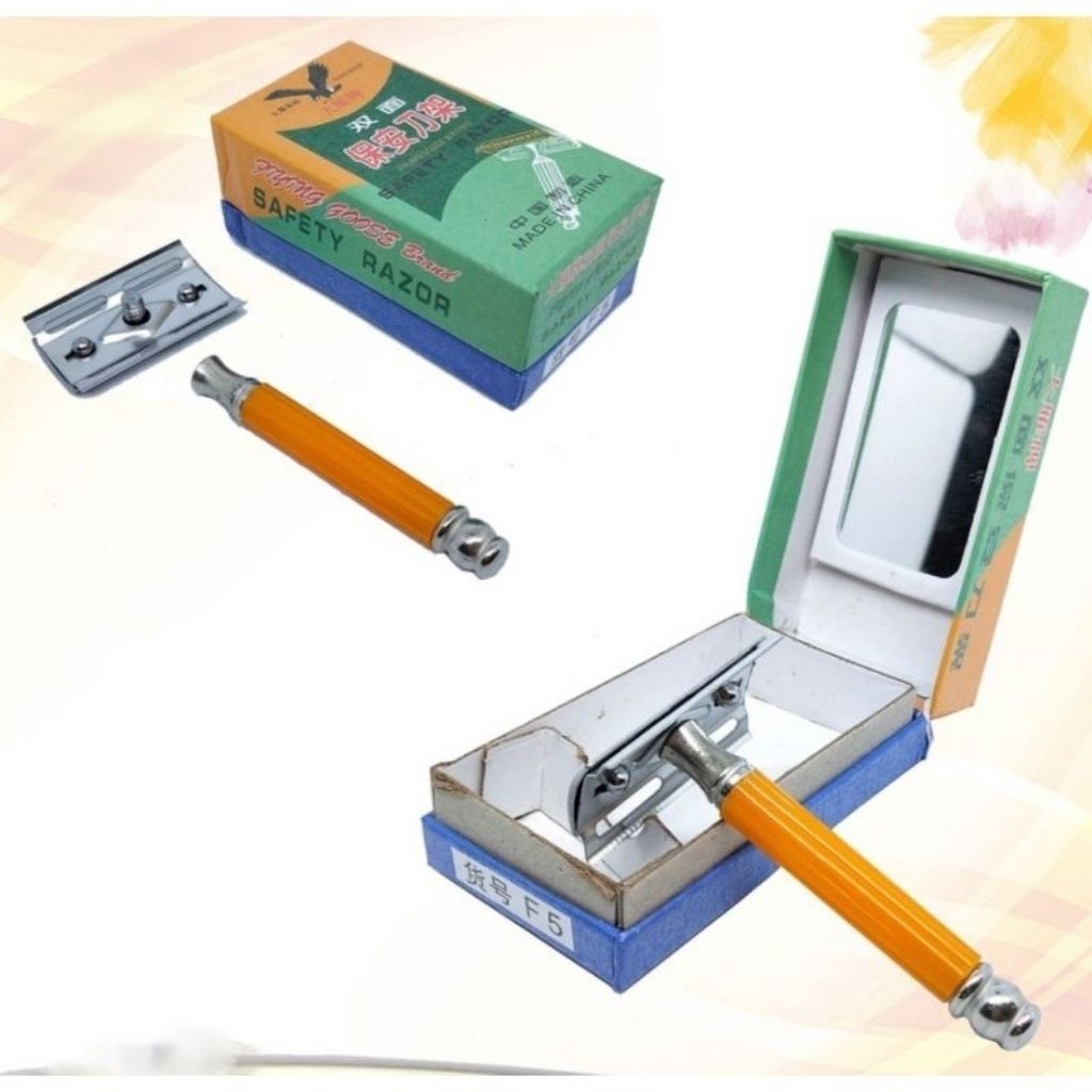 ALAT CUKURAN JENGGOT JADUL BOX SEFETY RAZOR STAINLESS