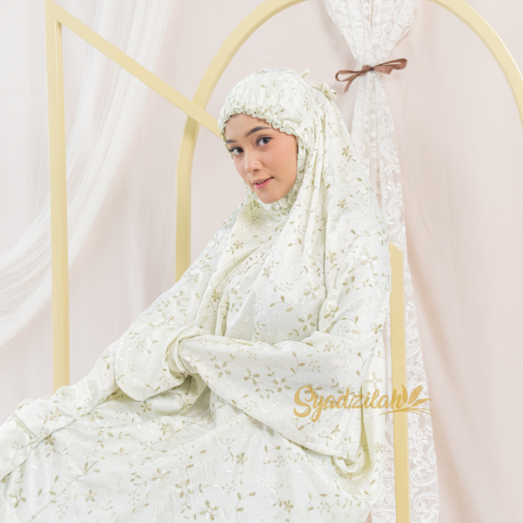 SYADZILAH - Mukena Terusan Dewasa Sutra Paris Catalina