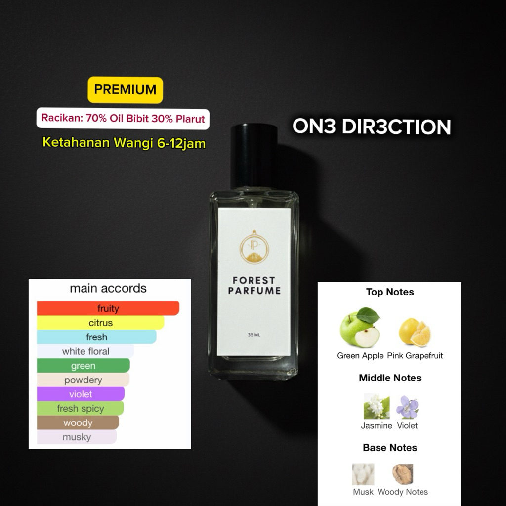Forest parfume DIRECTORY Duf One Direction  parfum Unisex cewek cowok lembut manis sweet woody berga