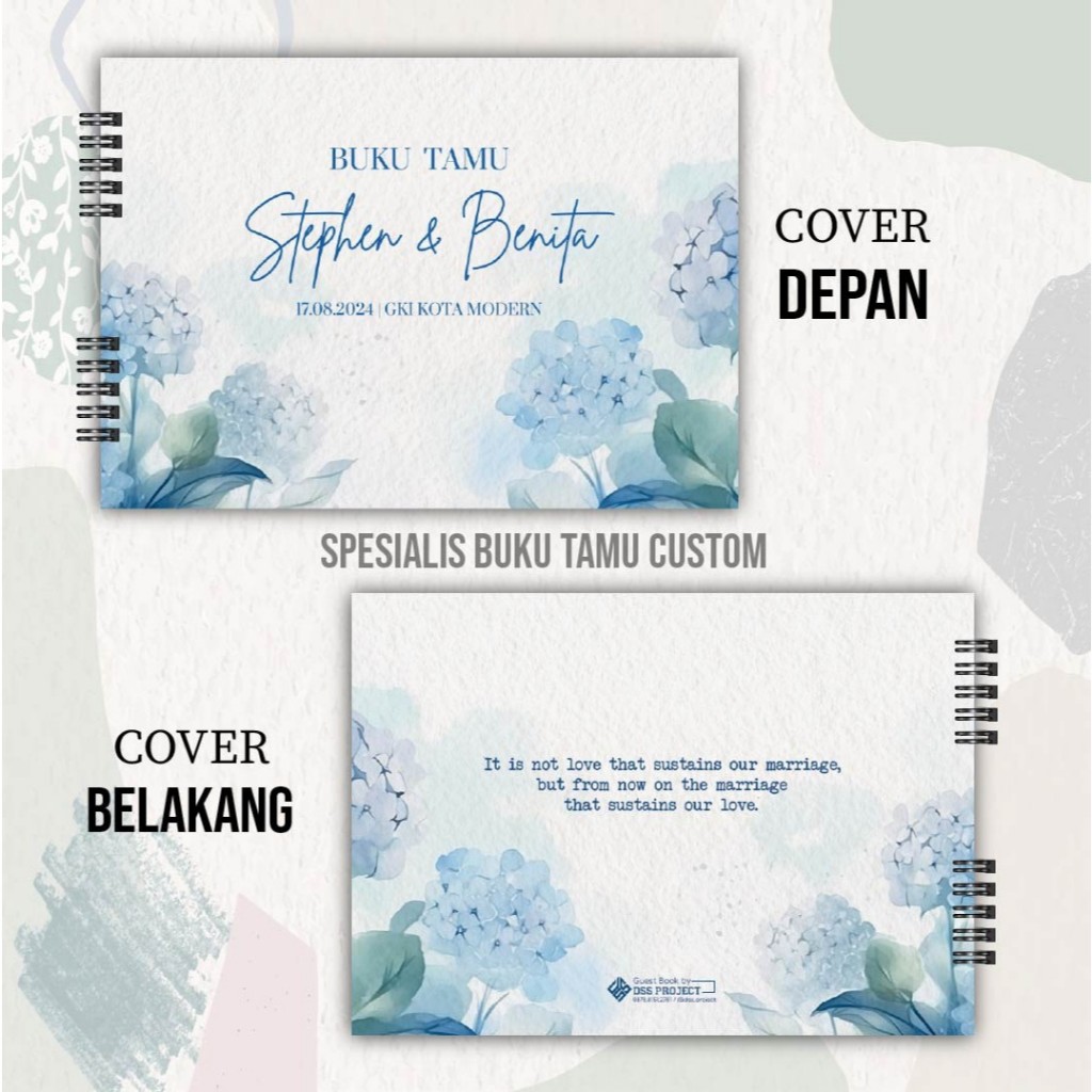 Buku Tamu Pernikahan / Buku Tamu Custom / Guestbook Custom / Wedding