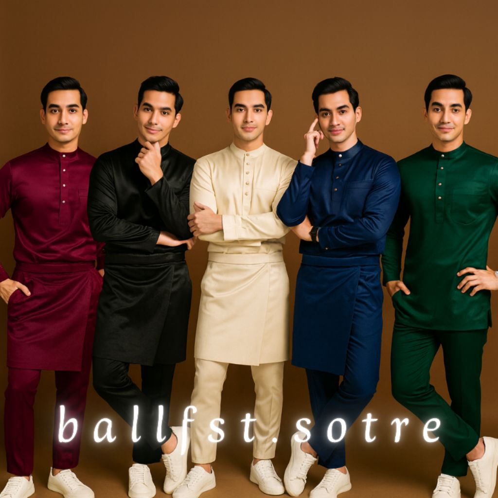 Baju teluk belanga pria melayu baju adat melayu baju pria malaysia