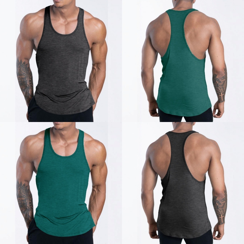 SINGLET GYM PRIA TANKTOP ATASAN OLAHRAGA FITNESS SPORT WEAR