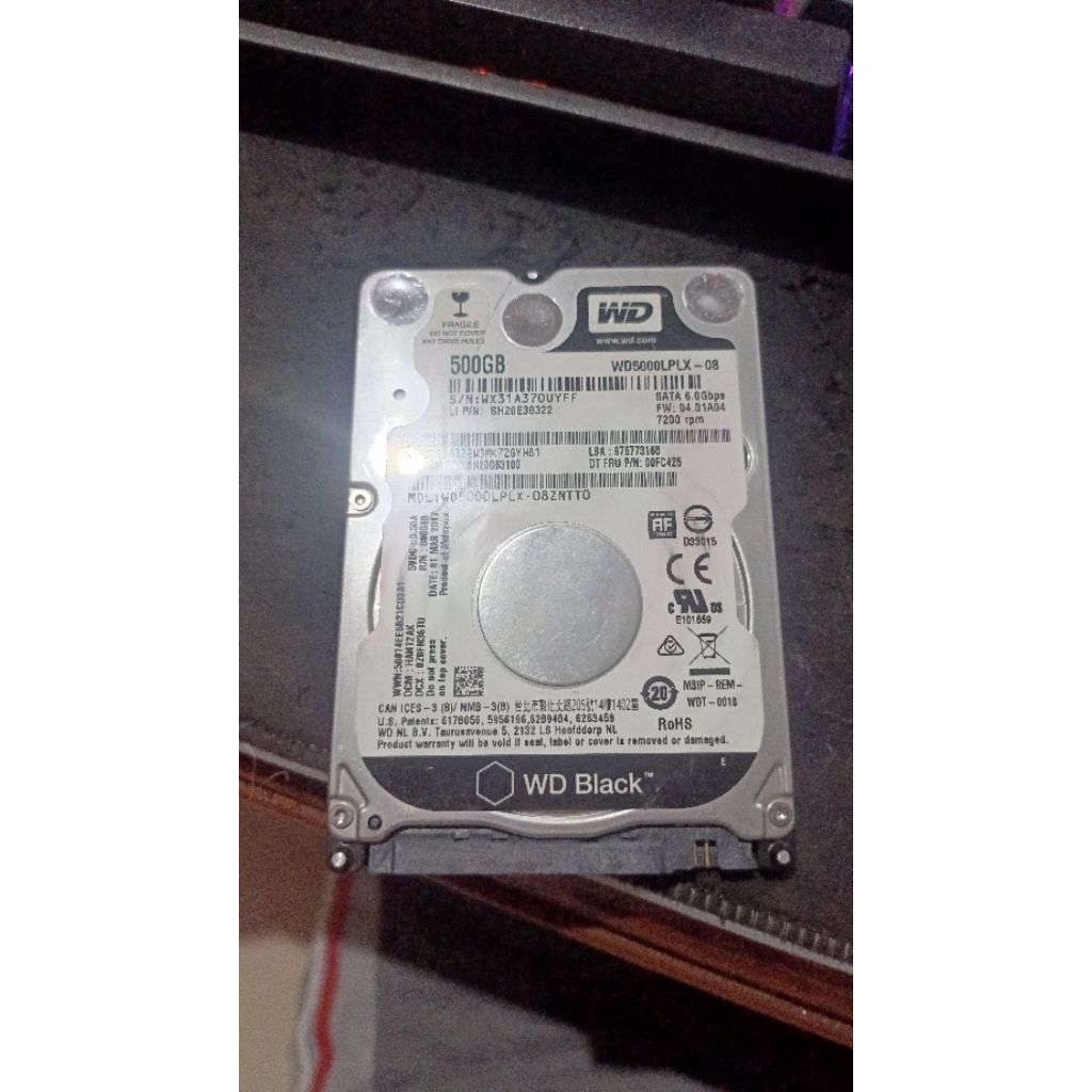 hdd 2'5 inch wd black