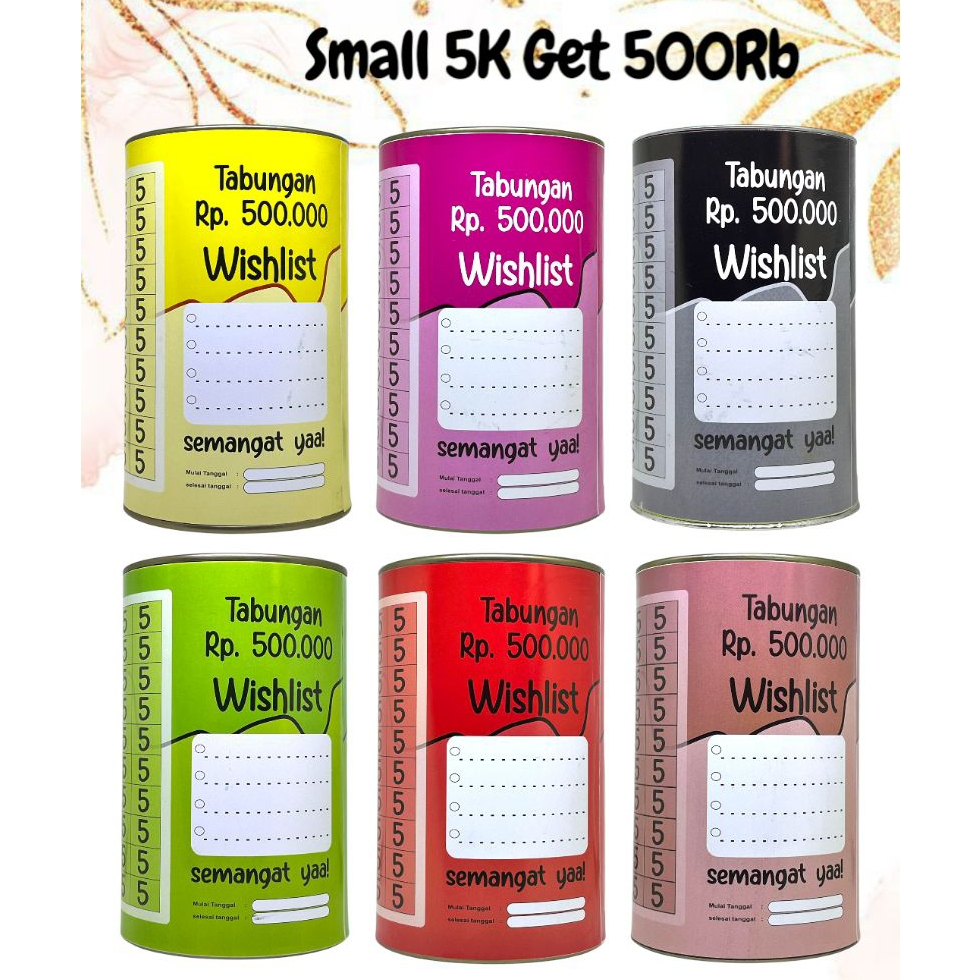 Celengan Target 5k Target 500Rb Celengan Viral Tabungan Buka Tutup Celengan Atm Tabungan Target Mura
