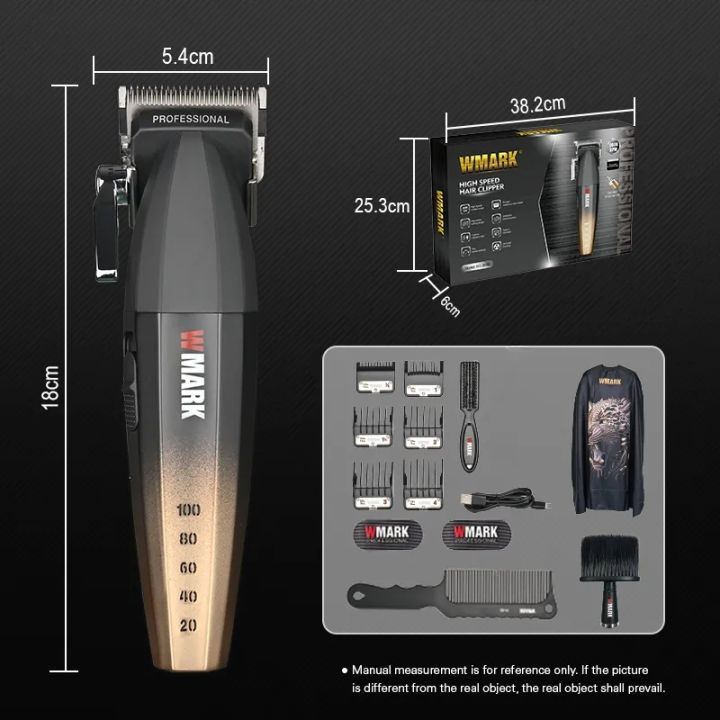 CUKUR CLIPPER WMARK NG-2038 WMARK 2038 BODY METAL 9000 RPM FREE BUBBLE