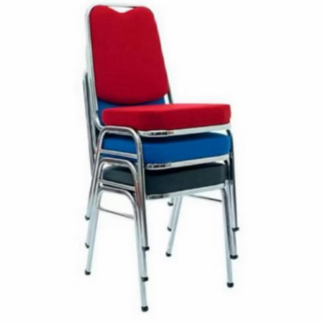 Kursi Susun Stainless / Kursi Tumpuk / Kursi Rapat / Kursi Pesta / Kursi Kantor stainless / Kursi Ge