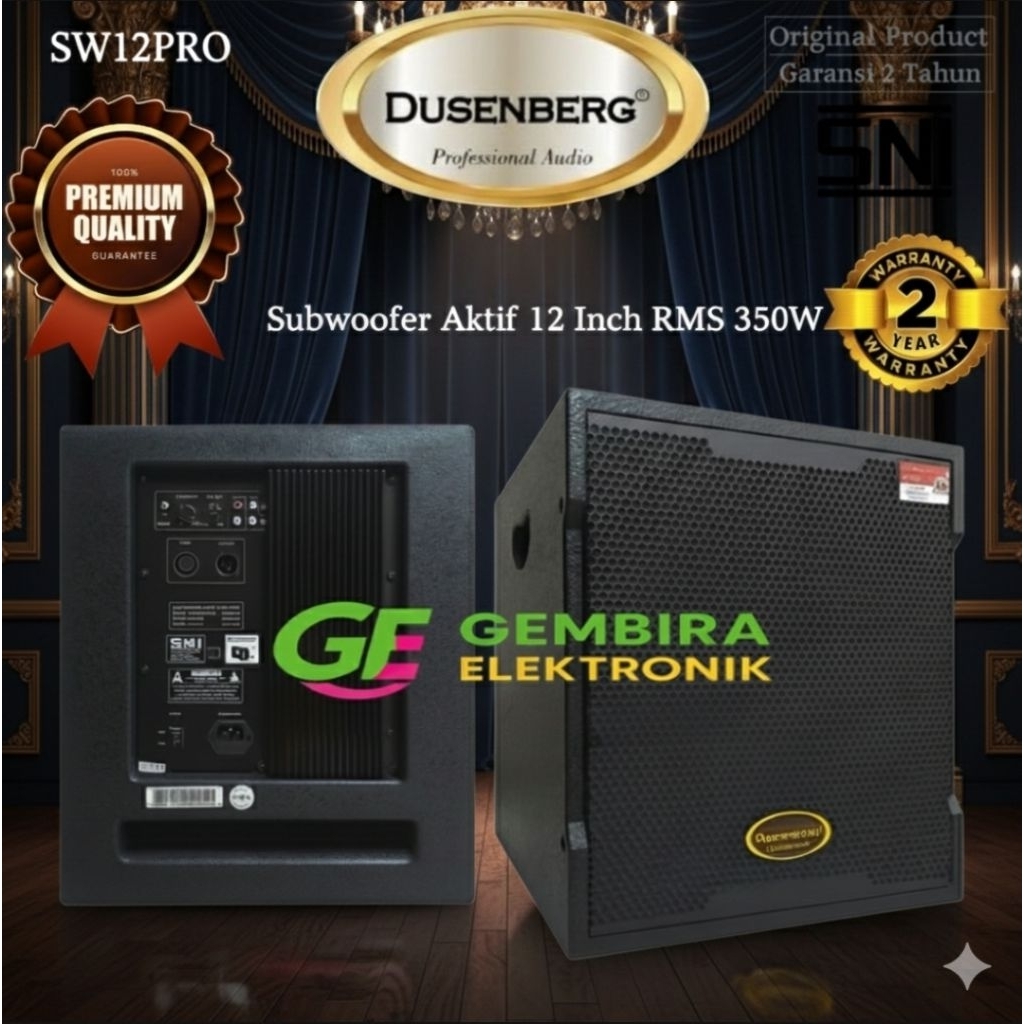 Subwoofer Dusenberg SW12PRO Aktif 12 Inch Professional Active Subwoofer Original
