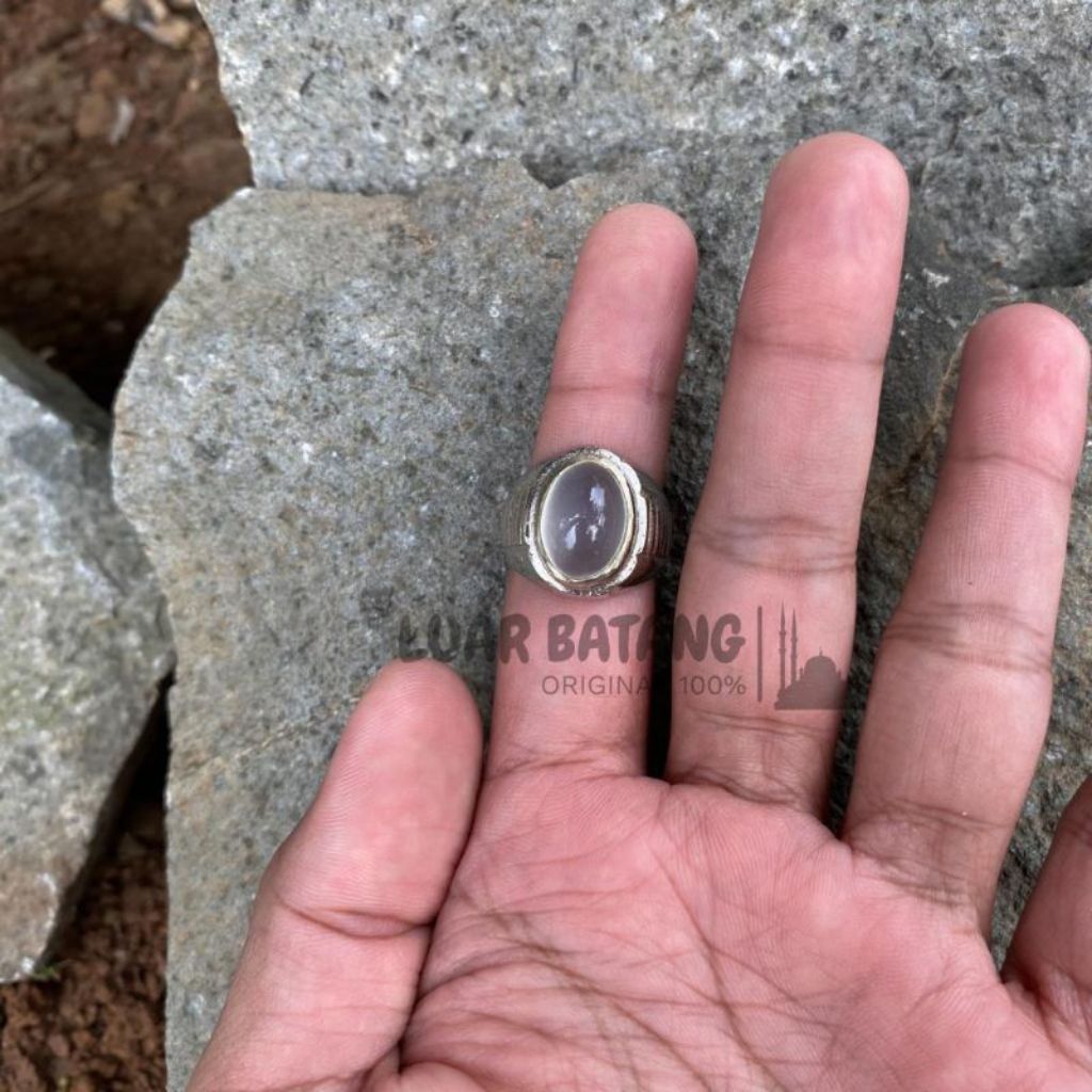 Cincin batu Permata Cat eyes 100% asli natural