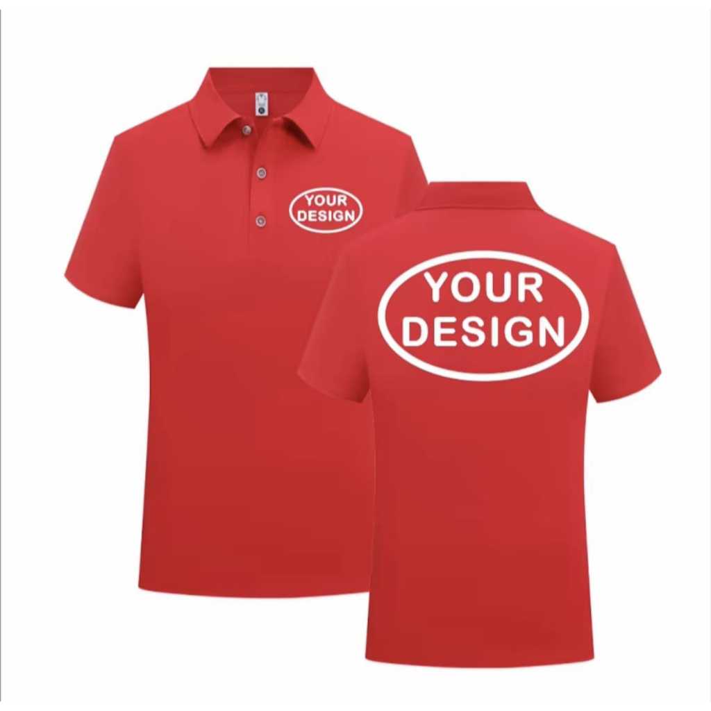 Kaos kerah polo dry fit seamless tanpa jahitan icesilk custom bordir sablon DTF seragam Baju Olahrag