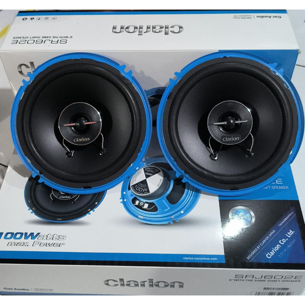 Speaker Mobil 2-Way Component -Clarion Speaker SH Series SH1622C - 6.5 Inch -Speaker Mobil