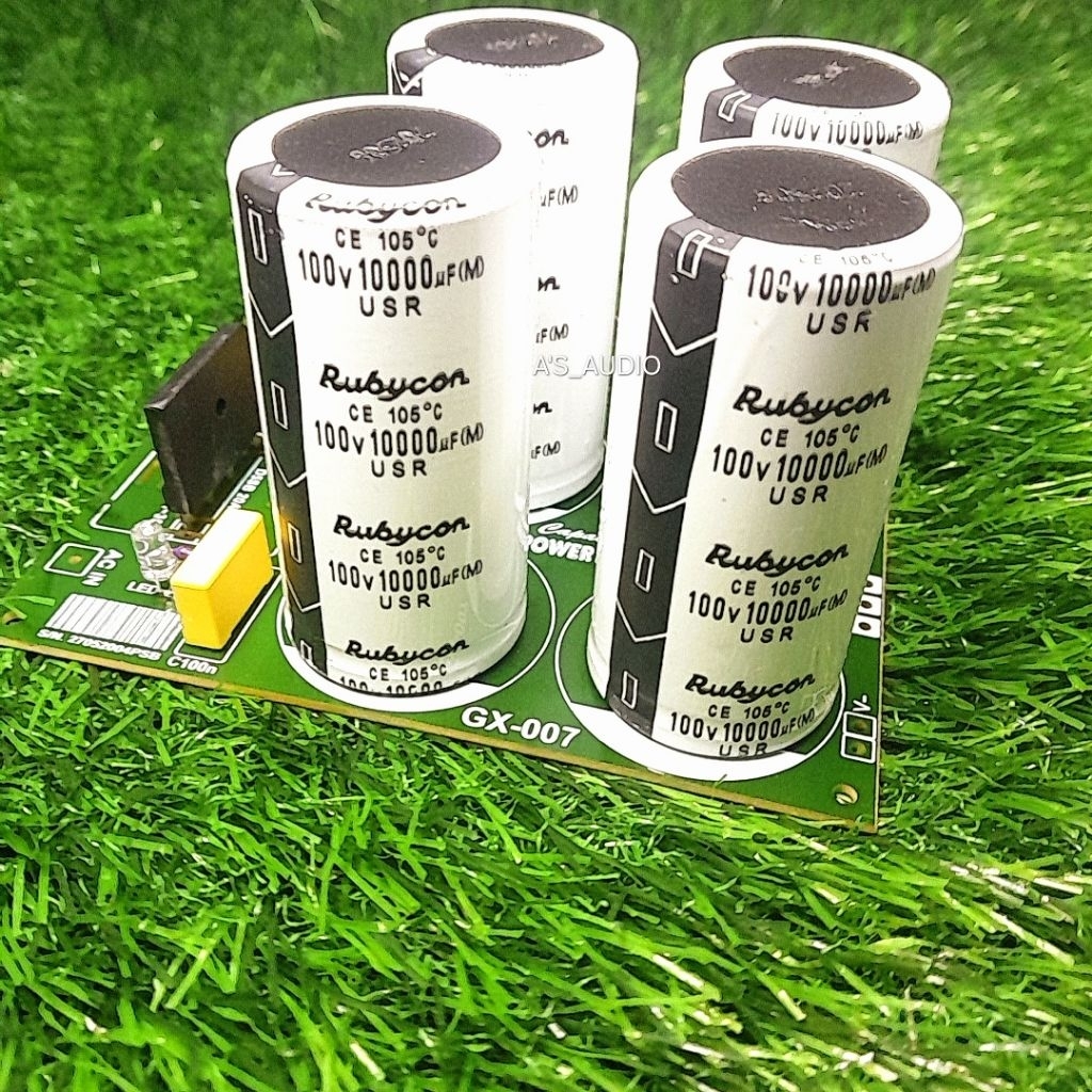 KIT PCB PSU 4 ELCO 10000UF 100V RUBYCON USR PUTIH 1SET
