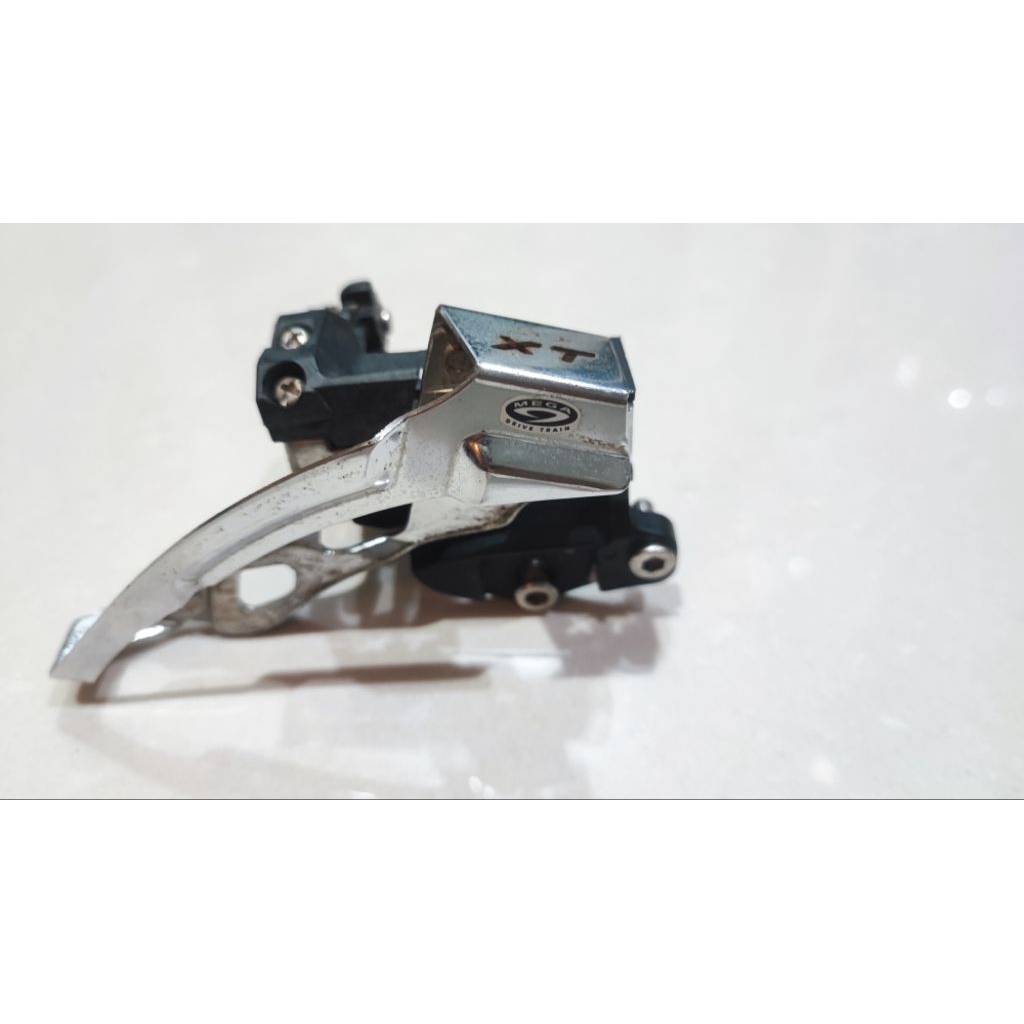FD Shimano Deore XT M-770 clamp samping 2sp ,kondisi mulus normal