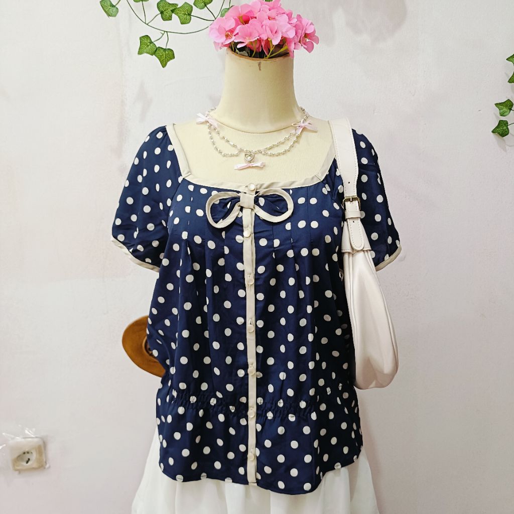 Feroux Polkadot Bow Top | Coquette • Kawaii • Lolita • Harajuku39