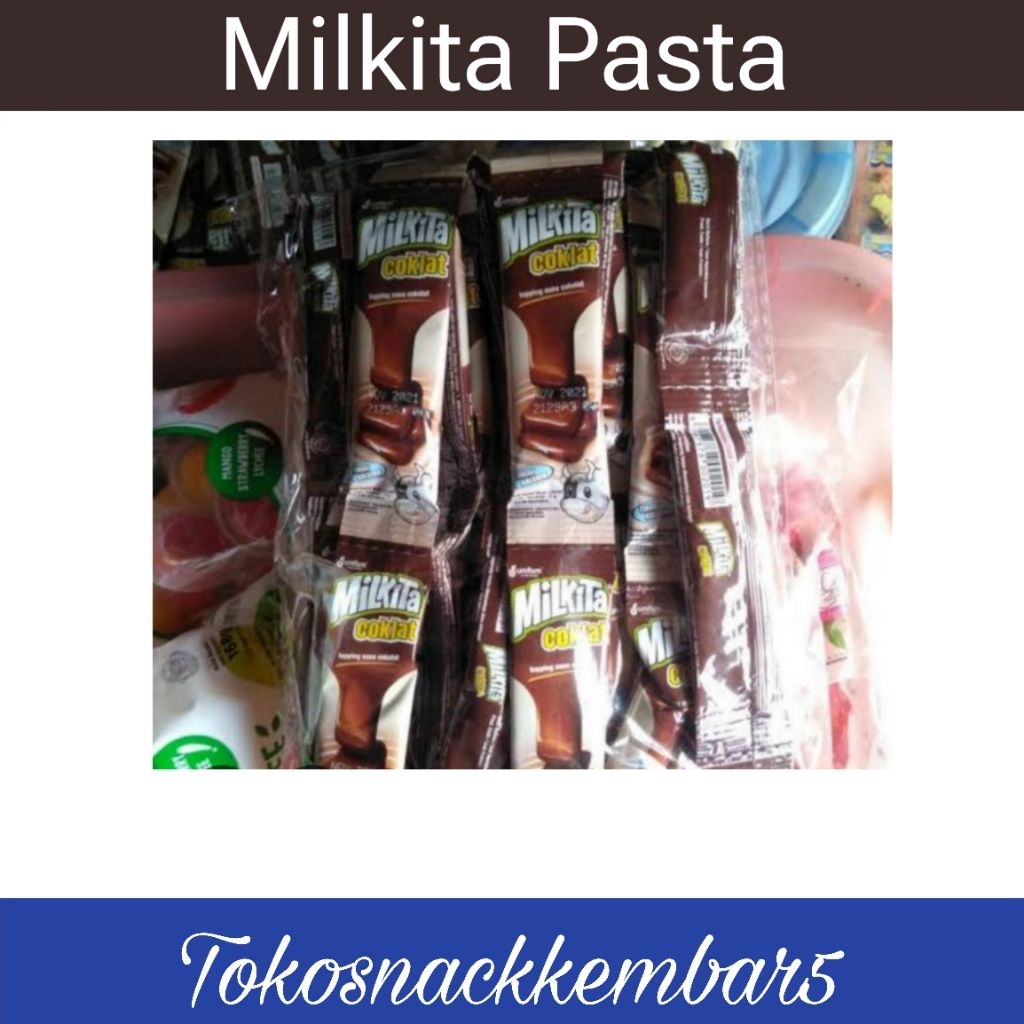 Milkita Pasta isi 12 Milkita Pasta Cokelat dan Vanilla