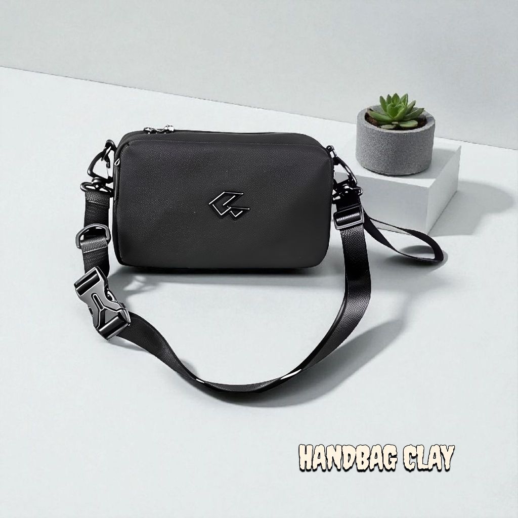 Tas Handbag Pria Clay - Tas Selempang Pria Keren & Serbaguna | Bisa Dipakai Kerja, Jalan Santai, Hin