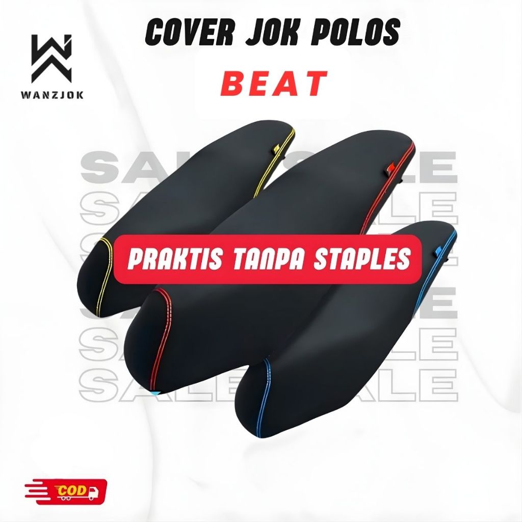 COVER JOK MOTOR PAKAI KARET BEAT / Cover Jok Motor Praktis Langsung Pasang